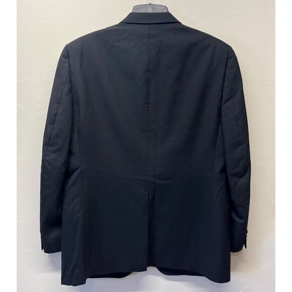 Burberrys Vintage Black Silver Button Wool Sport Coat Blazer 45L - Picture 6 of 13